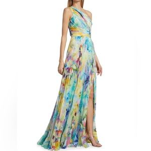 Floral Pleaded Gown